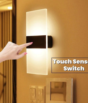 Draadloze LED Wandlamp – USB Oplaadbaar met Touch Sensor – Moderne Wandverlichting voor Slaapkamer, Trap en Gang