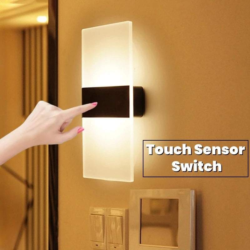 Draadloze LED Wandlamp – USB Oplaadbaar met Touch Sensor – Moderne Wandverlichting voor Slaapkamer, Trap en Gang