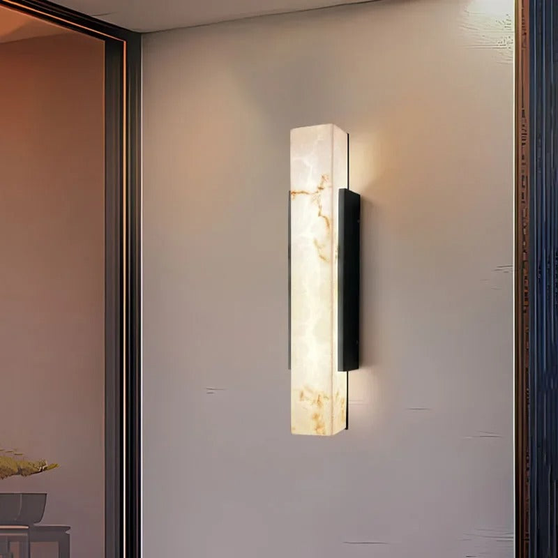 Moderne Marmeren LED Wandlamp – Waterdicht Design voor Binnen en Buiten
