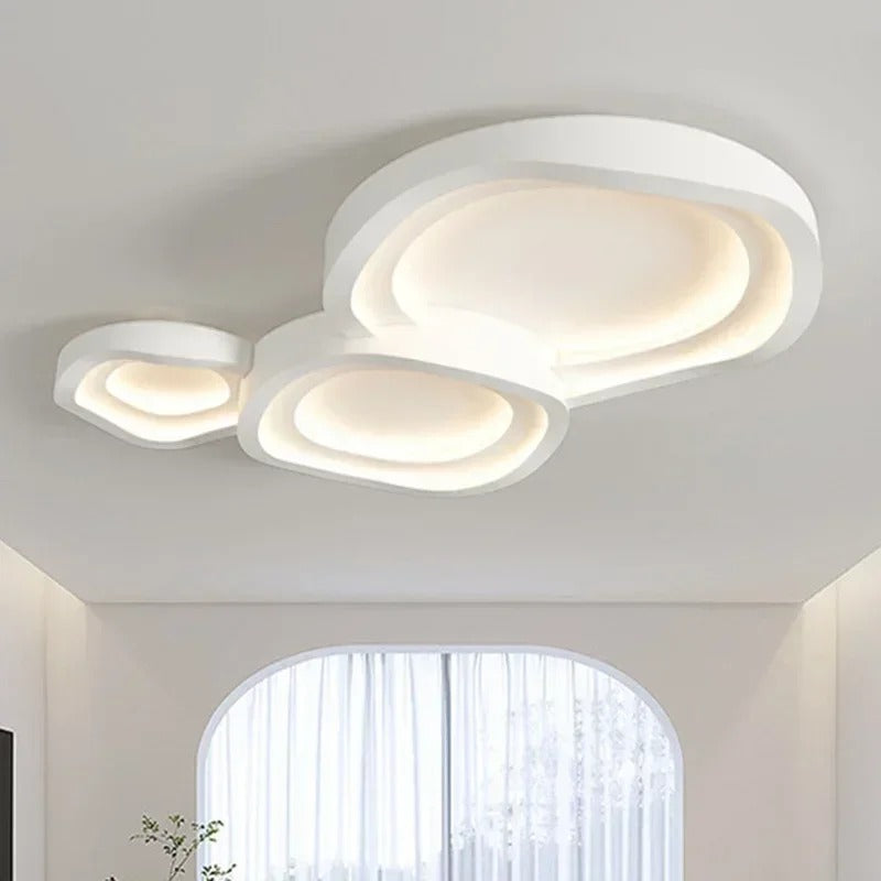 Minimalistische Witte LED Plafondlamp – Moderne Aluminium Plafondverlichting – Mat Design voor Woonkamer en Slaapkamer