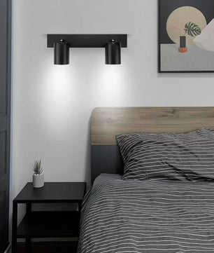 2-Lichts GU10 Plafondspot – Moderne Metalen Opbouwlamp met Verstelbare Spots – Gerichte Verlichting voor Woonkamer, Slaapkamer en Keuken