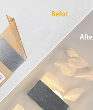 Set van 2 Moderne LED Wandlampen – 12W Rechthoekig Acryl – Warm Wit 3000K – Zilver/Zwart – Binnenverlichting voor Woonkamer, Slaapkamer en Gang