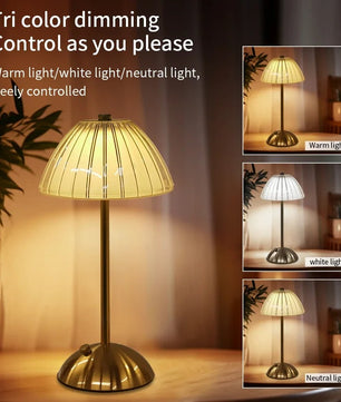 Kristallen LED Tafellamp – Oplaadbare Dimbare Nachtlamp en Boeklicht voor Sfeerverlichting en Decor
