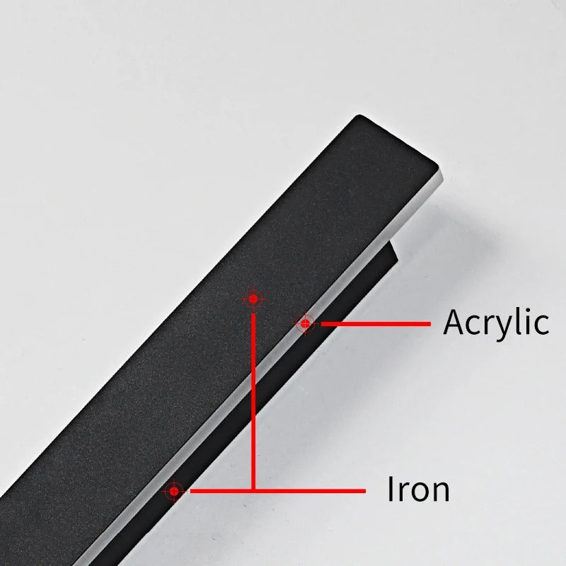 Moderne LED Lijn Wandlamp – 40 cm Minimalistisch Design, 15W voor Woonkamer, Slaapkamer & Gang