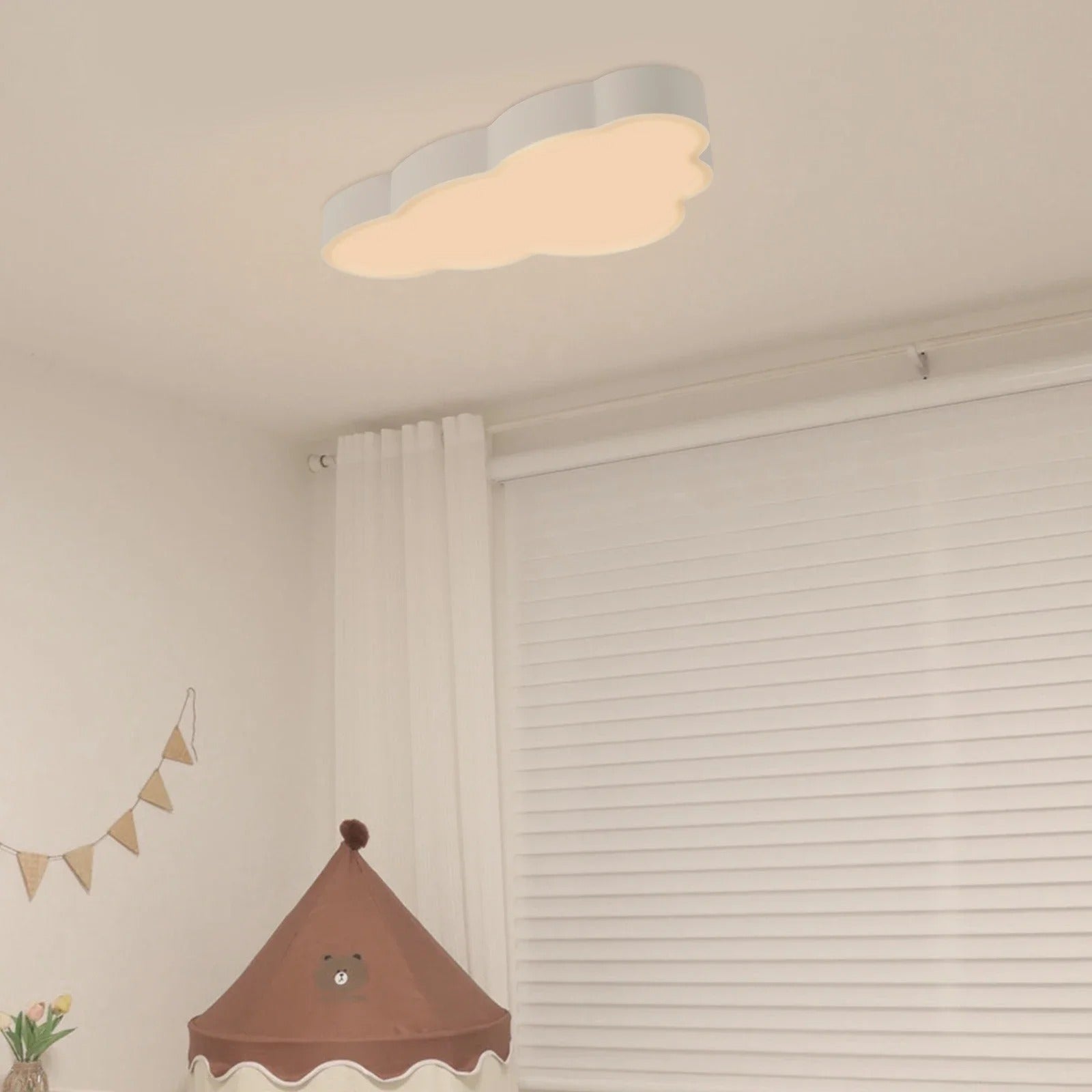 Wolkvormige LED Plafondlamp – 36W Warm Wit 3000K – Acryl Design Plafondverlichting voor Slaapkamer, Kinderkamer en Woonkamer