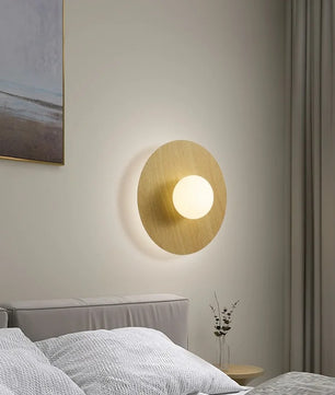 Scandinavische Houten Wandlamp – Natuurlijk Hout met LED Verlichting – Modern Bedlampje en Sfeerverlichting voor Slaapkamer en Woonkamer
