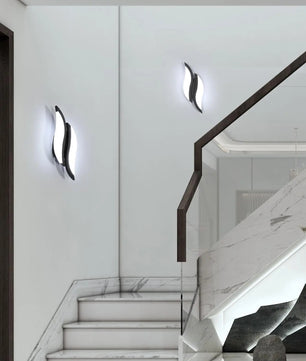 Moderne LED Wandlamp 89 cm – S-Vormig Design – Aluminium en Acryl Wandverlichting 27W 6500K voor Woonkamer & Hal