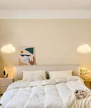 Wolk & Ster Wandlamp – Kinderkamer Verlichting, Sfeervol & Schattig voor Babykamer & Speelkamer