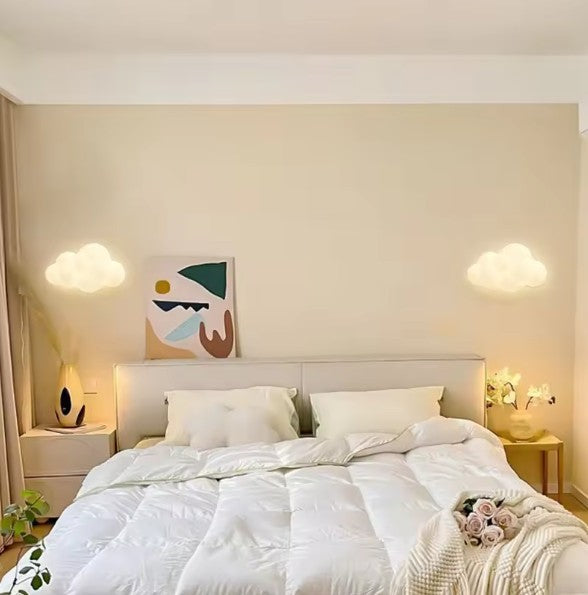 Wolk & Ster Wandlamp – Kinderkamer Verlichting, Sfeervol & Schattig voor Babykamer & Speelkamer