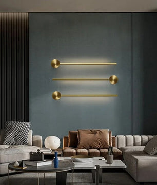 Nordic Wandlamp – Minimalistisch Metaal & LED, Luxe Design voor Woonkamer, Slaapkamer & Hotel