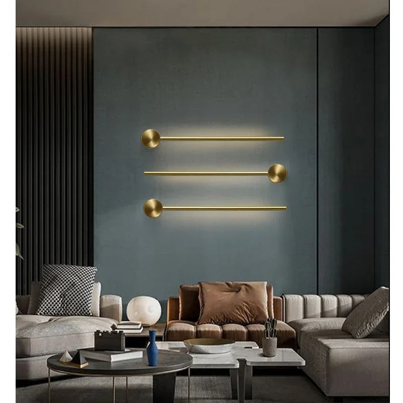 Nordic Wandlamp – Minimalistisch Metaal & LED, Luxe Design voor Woonkamer, Slaapkamer & Hotel