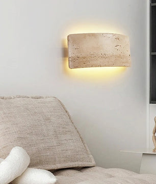 Natuursteen LED Wandlamp – Minimalistische Sfeerverlichting voor Slaapkamer, Keuken en Gang