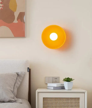 Scandinavische Glazen Plafondlamp – LED Opbouwlamp met Gekleurde Glazen Kap voor Hal, Woonkamer en Slaapkamer