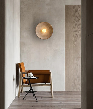 Moderne LED Wandlamp – Resin en Mat Glas – Omhoog en Omlaag Verlichting – Minimalistische Wandverlichting voor Woonkamer en Slaapkamer