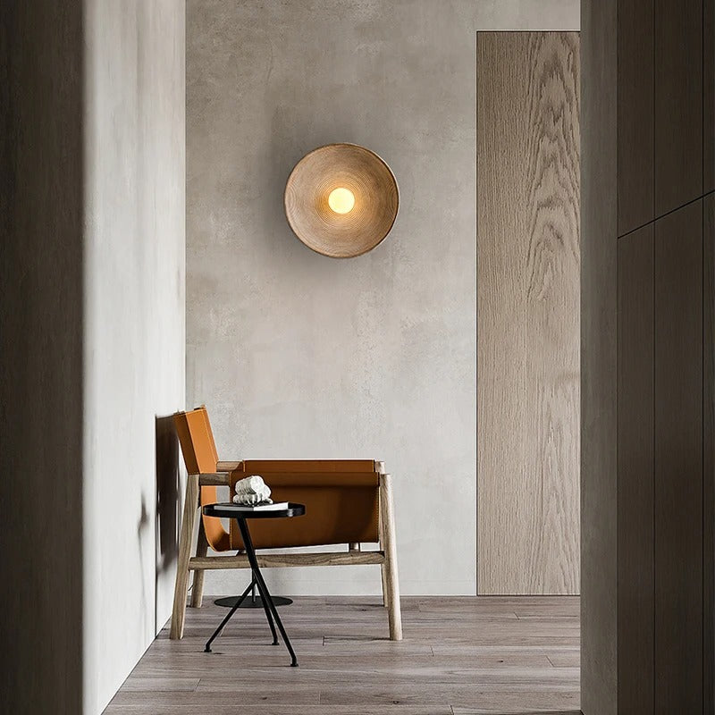 Moderne LED Wandlamp – Resin en Mat Glas – Omhoog en Omlaag Verlichting – Minimalistische Wandverlichting voor Woonkamer en Slaapkamer