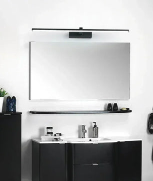 Moderne LED Wandlamp Spiegelverlichting – Minimalistische Striplamp 40 tot 100 cm, Zwart of Wit, Neutraal of Driekleurig Licht voor Badkamer & Interieur