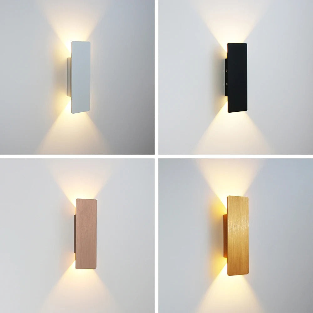 Moderne LED Wandlamp – Aluminium Binnenverlichting voor Slaapkamer, Woonkamer & Gang