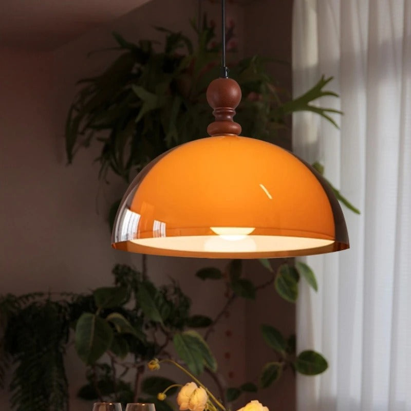 Bauhaus Scandinavische Hanglamp – Acryl & Hout Plafondlamp voor Eetkamer, Woonkamer & Keuken