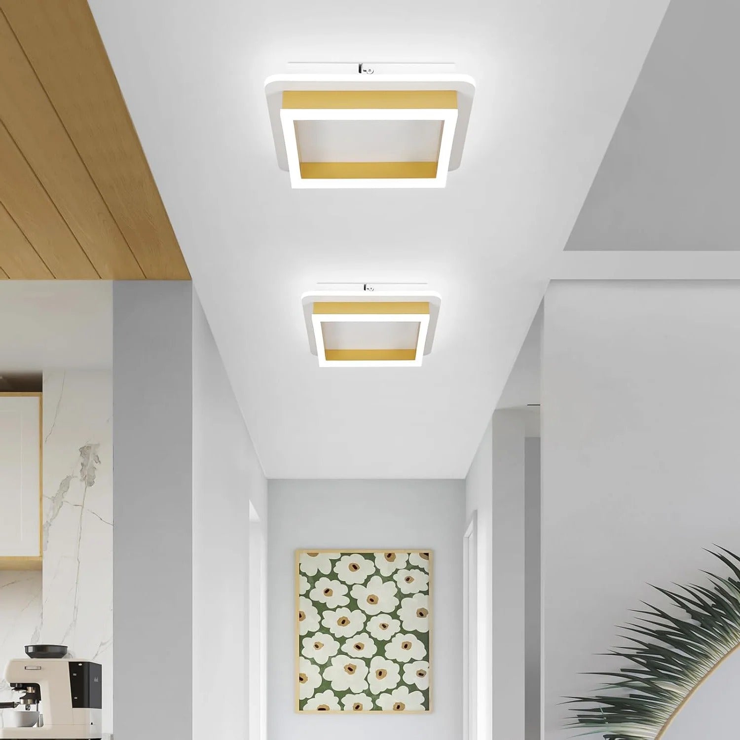 Moderne LED Plafondlamp 30W – Ronde Designlamp 30 cm – Warm Wit 3000K – Acryl en Metaal – 3375 Lumen