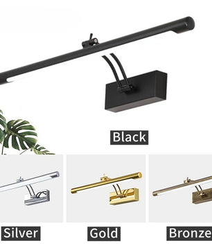 Moderne LED Badkamer Wandlamp – Waterdichte Spiegelverlichting van RVS met Schakelaar – 40, 55 of 70 cm