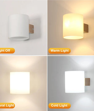 Moderne Houten Wandlamp – E27 Wandverlichting van Hout en Glas – Minimalistische LED Lamp voor Slaapkamer, Hal en Trap