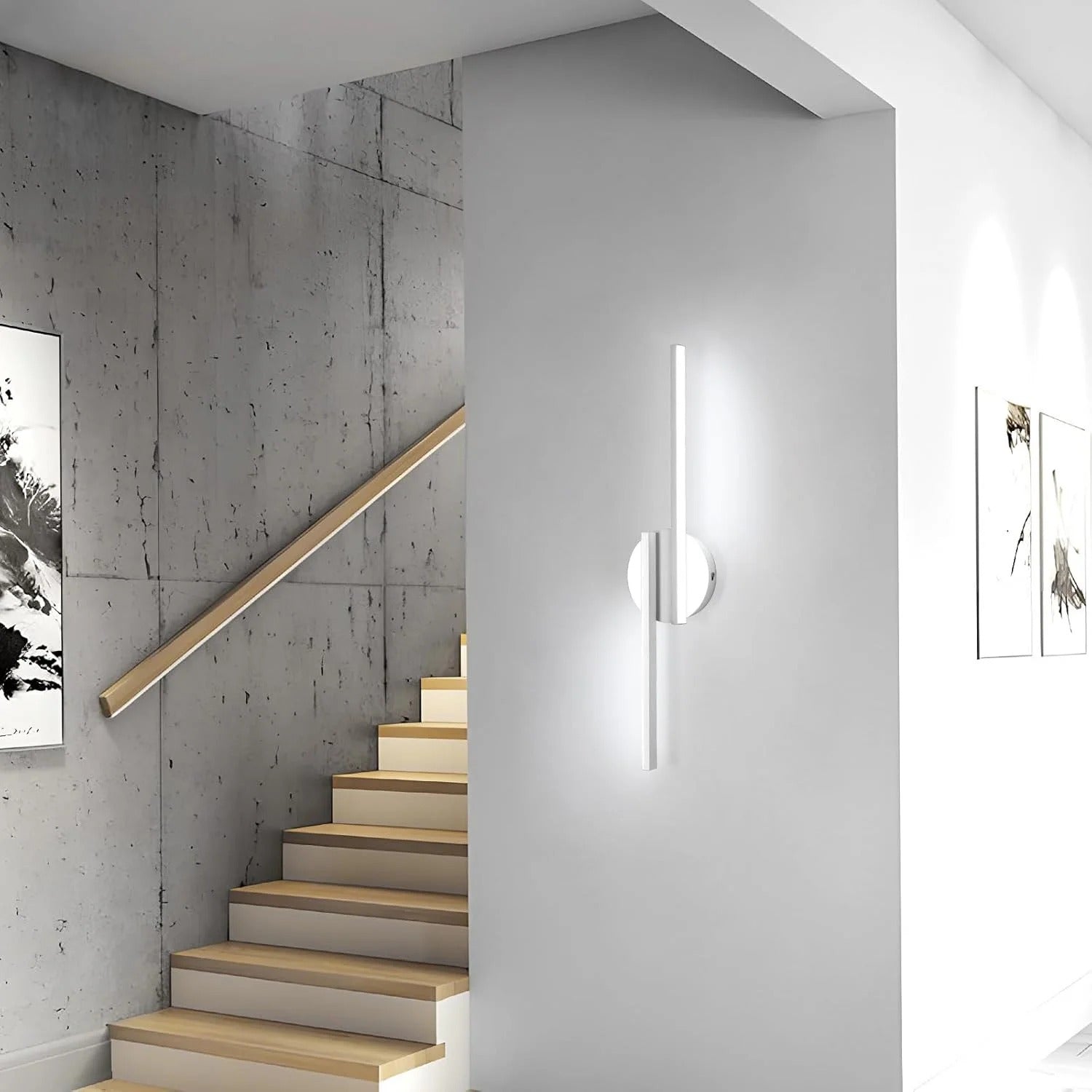 Moderne LED Wandlamp – 55 cm Lineair Design – 22W 2475 Lumen – Koel Wit 6500K – Wit – Voor Woonkamer en Kantoor
