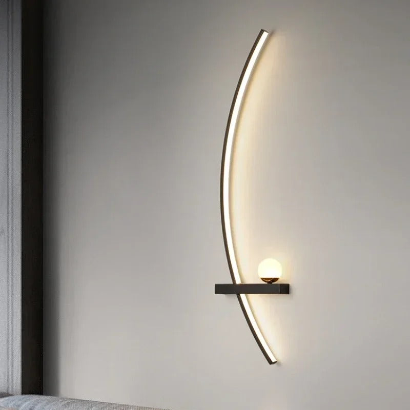 Moderne LED Wandlamp – Minimalistische Strepen Wandverlichting voor Slaapkamer, Woonkamer & Hal