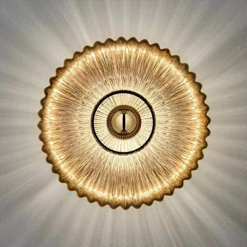 Glazen Wandlamp – Moderne LED Wandkandelaar van Glas – Sfeerverlichting voor Woonkamer, Slaapkamer en Hal