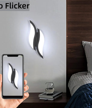 Moderne LED Wandlamp 89 cm – S-Vormig Design – Aluminium en Acryl Wandverlichting 27W 6500K voor Woonkamer & Hal