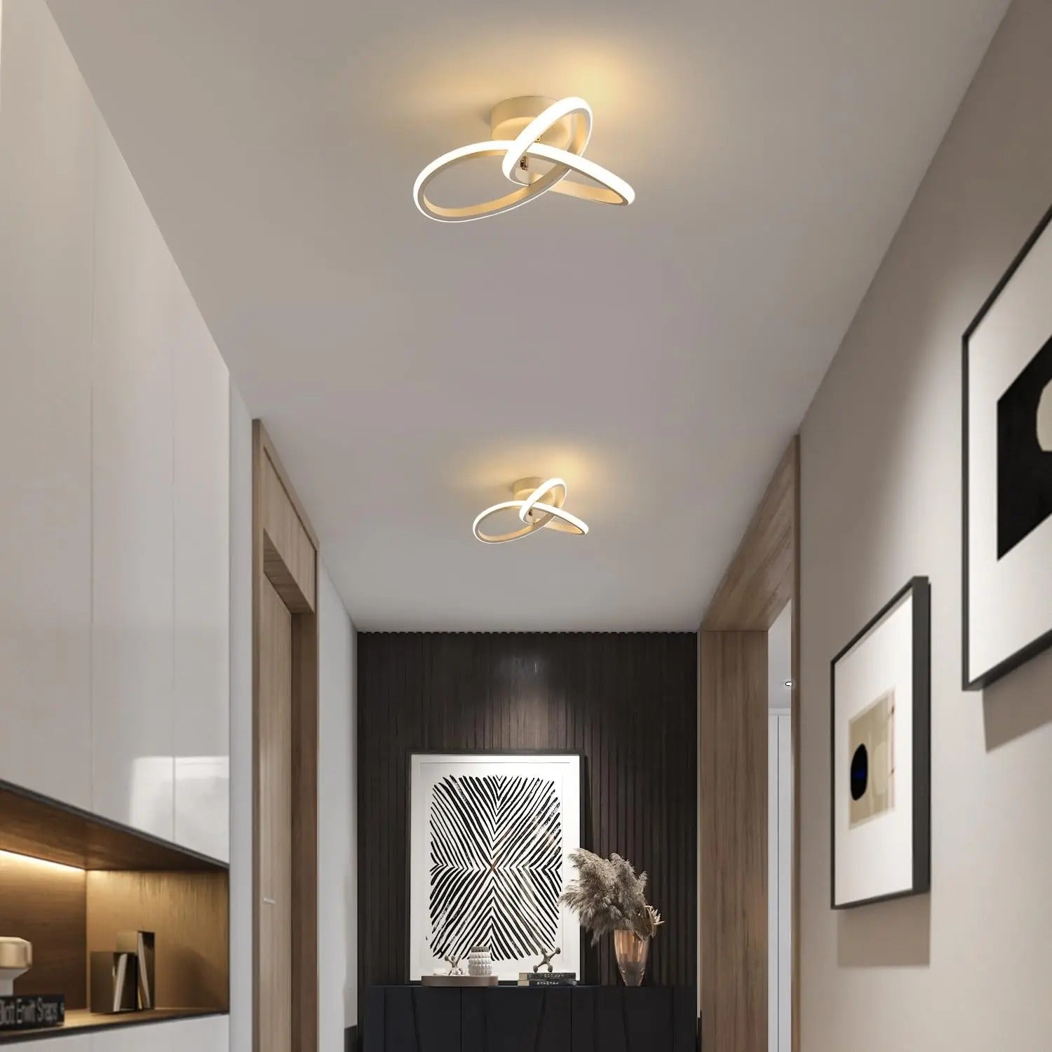 Moderne LED Plafondlamp – 20W Wit met 3 Lichtstanden – Compact Bloemdesign Ø25 cm voor Gang, Keuken en Slaapkamer