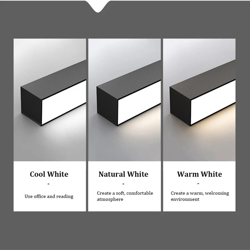 LED Lineaire Plafondlamp 53 cm – Aluminium Opbouwlamp 18W met Hoge CRI – Moderne Scandinavische LED Verlichting voor Binnen