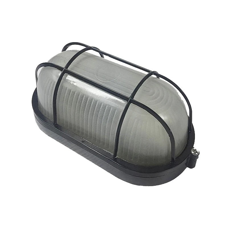 Retro Waterdichte Wandlamp IP65 – Industriële Buitenverlichting van Aluminium en Glas met E27 Fitting