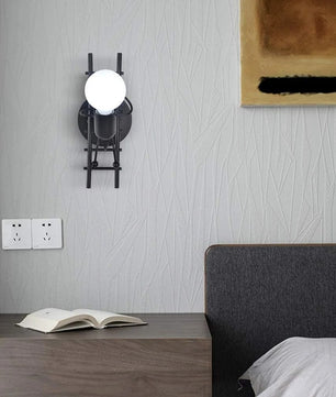 Zwarte Wandlamp – Moderne Vintage Metalen Wandkandelaar – E27 Fitting – Voor Woonkamer, Slaapkamer en Hal