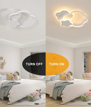 Stervormige LED Plafondlamp – 31W Dimbaar 3000–6500K met Afstandsbediening – Moderne Witte Design Plafondverlichting voor Woonkamer en Slaapkamer