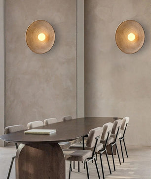 Moderne LED Wandlamp – Resin en Mat Glas – Omhoog en Omlaag Verlichting – Minimalistische Wandverlichting voor Woonkamer en Slaapkamer
