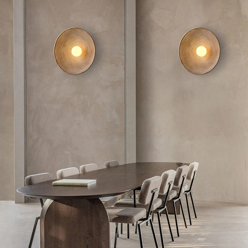 Moderne LED Wandlamp – Resin en Mat Glas – Omhoog en Omlaag Verlichting – Minimalistische Wandverlichting voor Woonkamer en Slaapkamer
