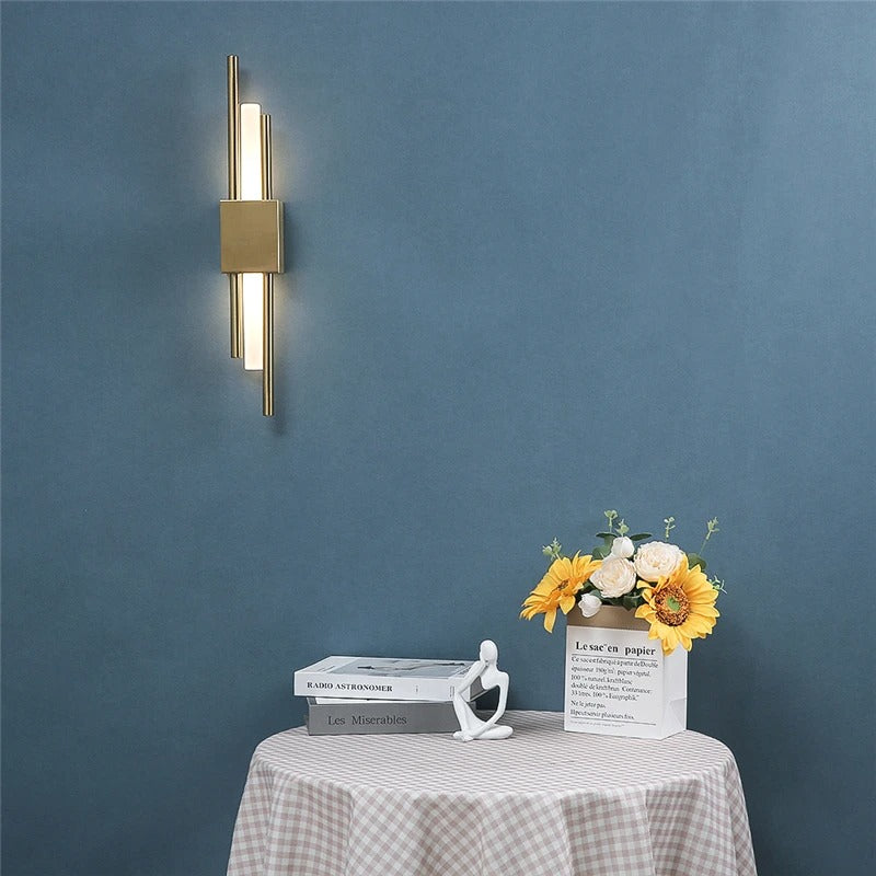 Moderne Acryl Wandlamp – LED Pijpvormig Design met Afstandsbediening en Oplaadfunctie – Minimalistische Wandverlichting voor Slaapkamer en Woonkamer