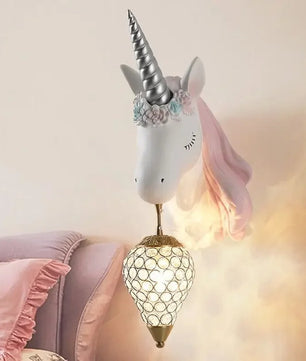 Eenhoorn Wandlamp – Schattige Nordic Wandverlichting voor Kinderkamer en Slaapkamer