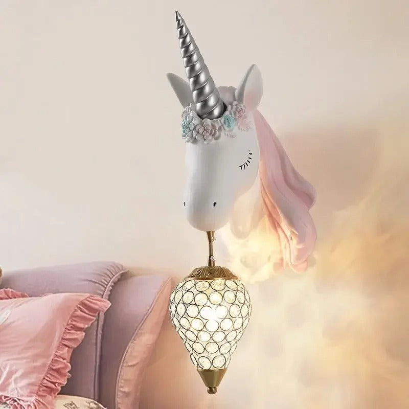 Eenhoorn Wandlamp – Schattige Nordic Wandverlichting voor Kinderkamer en Slaapkamer