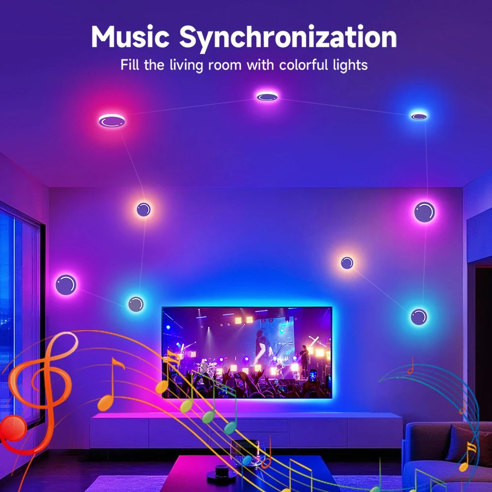 LED RGB Wandlamp – Creatieve Constellatie Verlichting met APP & Muzieksync