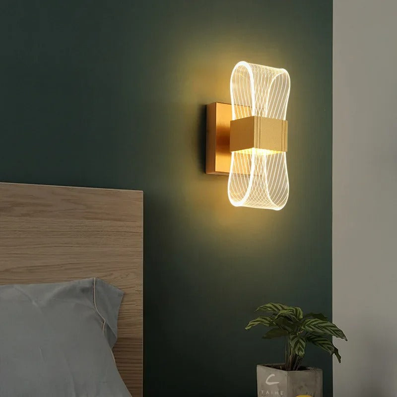 Nordic Luxe LED Wandlamp – Scandinavische Aluminium Wandverlichting voor Slaapkamer en Woonkamer