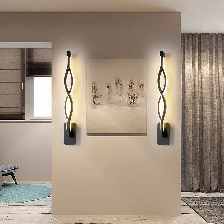 Moderne Minimalistische LED Wandlamp – Strakke Aluminium Wandverlichting met 3 Lichtkleuren voor Slaapkamer, Woonkamer en Gang