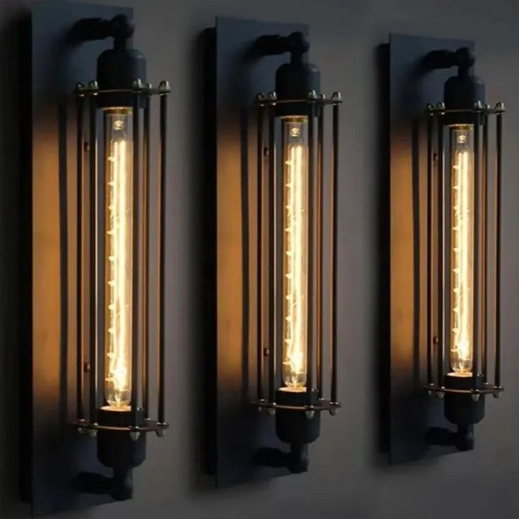 Retro Wandlamp van Smeedijzer – Industriële Amerikaanse Stijl LED Wandkandelaar voor Restaurant, Gang, Woonkamer en Slaapkamer