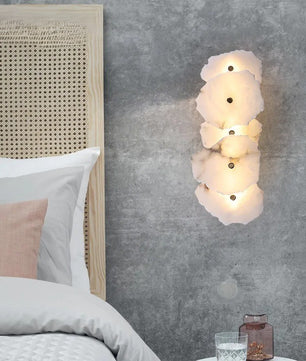 Luxe Marmeren Wandlamp – Albast & Massief Koper, Tijdloos en Elegant