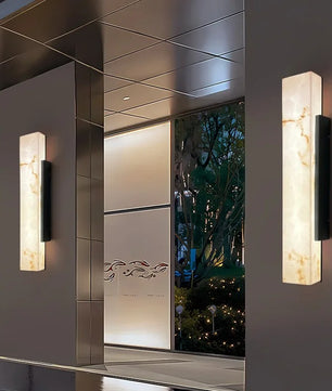 Moderne Marmeren LED Wandlamp – Waterdicht Design voor Binnen en Buiten
