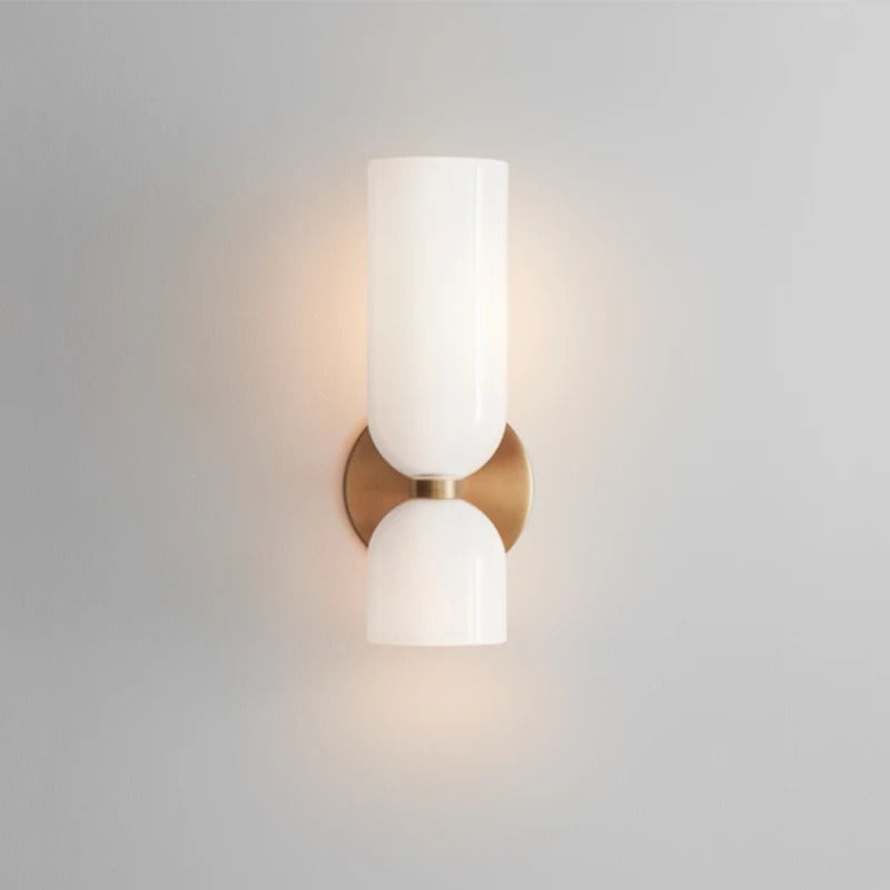 Scandinavische Glazen Wandlamp – Minimalistisch Design met E14 LED – Luxe Wandverlichting voor Slaapkamer, Woonkamer en Hal