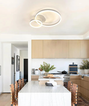 Moderne Ronde LED Plafondlamp – 42W LED Verlichting van Acryl en Aluminium voor Woonkamer, Keuken en Slaapkamer