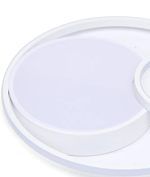 Moderne LED Plafondlamp – Ø48 cm Rond Design van Acryl en IJzer – 55W Dimbaar 3000K–6500K voor Woonkamer, Slaapkamer en Keuken