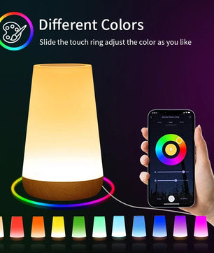 Slim WiFi Nachtlampje – RGB LED met Dimbaar Warm en Koud Wit – Werkt met Alexa, Google Home en Tuya App