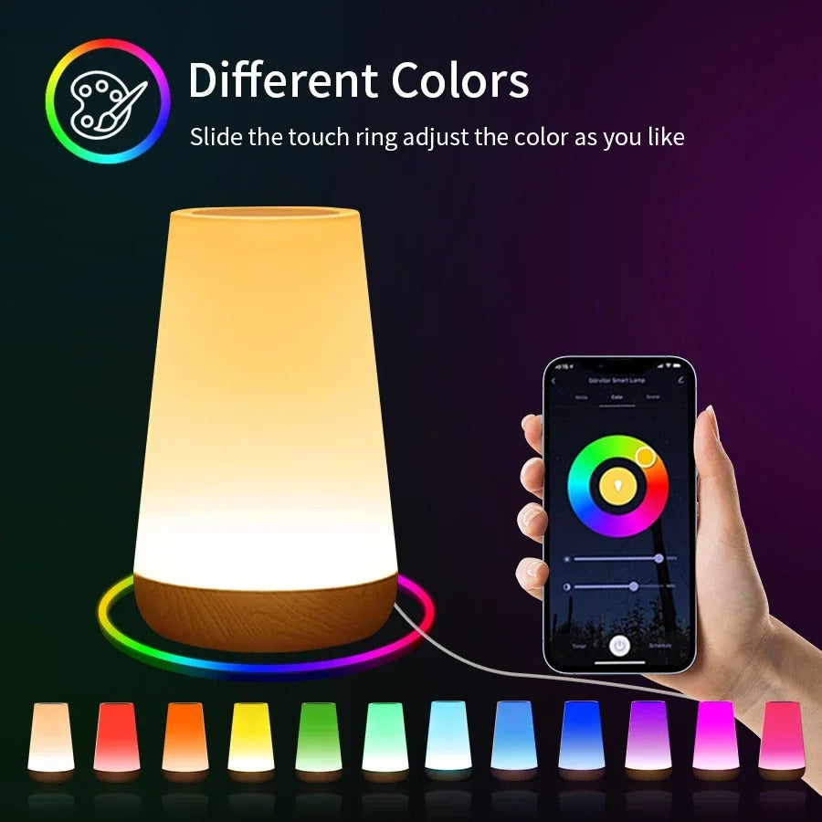 Slim WiFi Nachtlampje – RGB LED met Dimbaar Warm en Koud Wit – Werkt met Alexa, Google Home en Tuya App